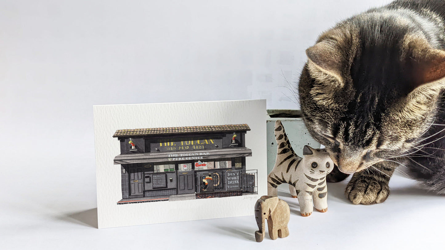 Soho - The Toucan - Greeting card with envelope