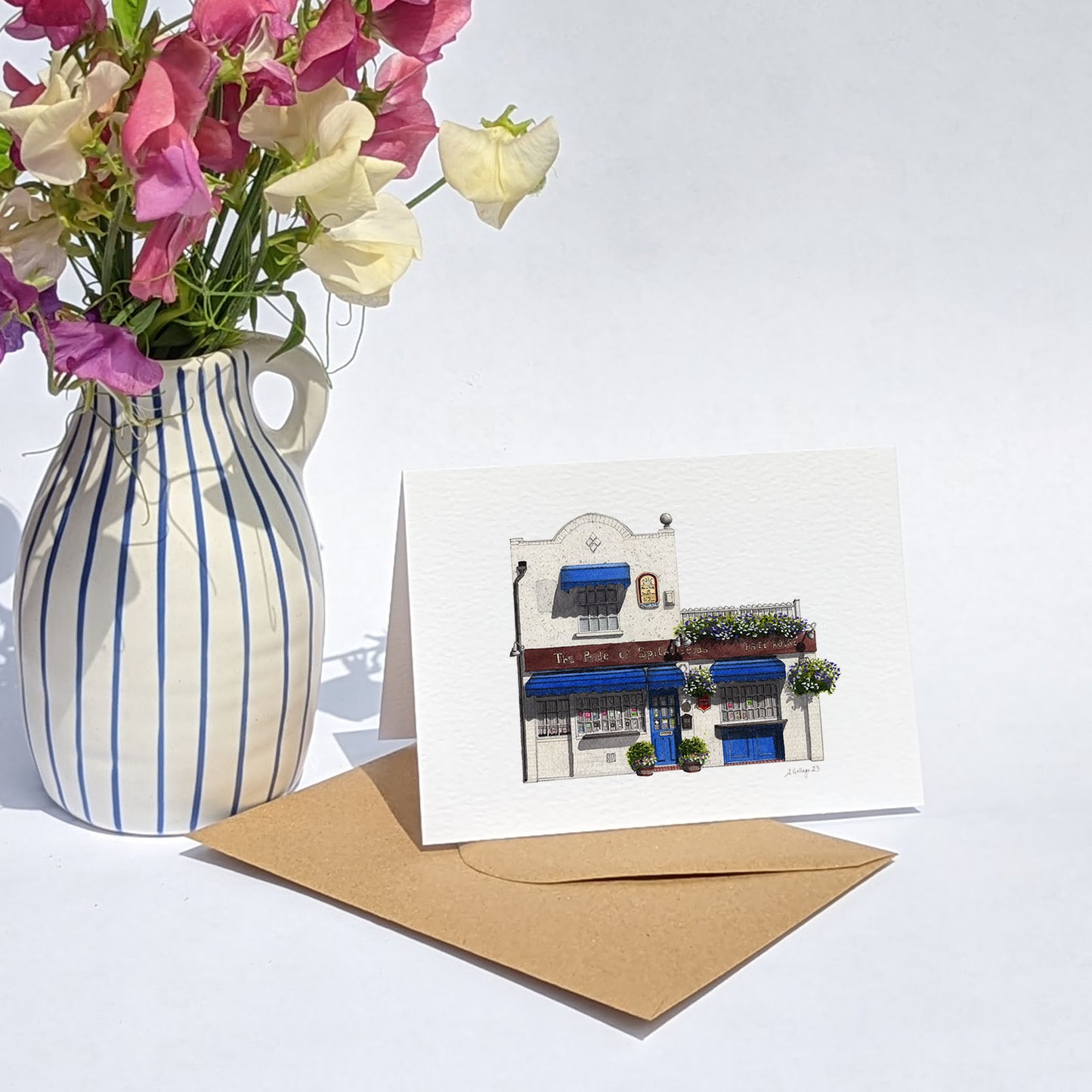 Shoreditch - The Pride of Spitalfields - Greeting card with envelope