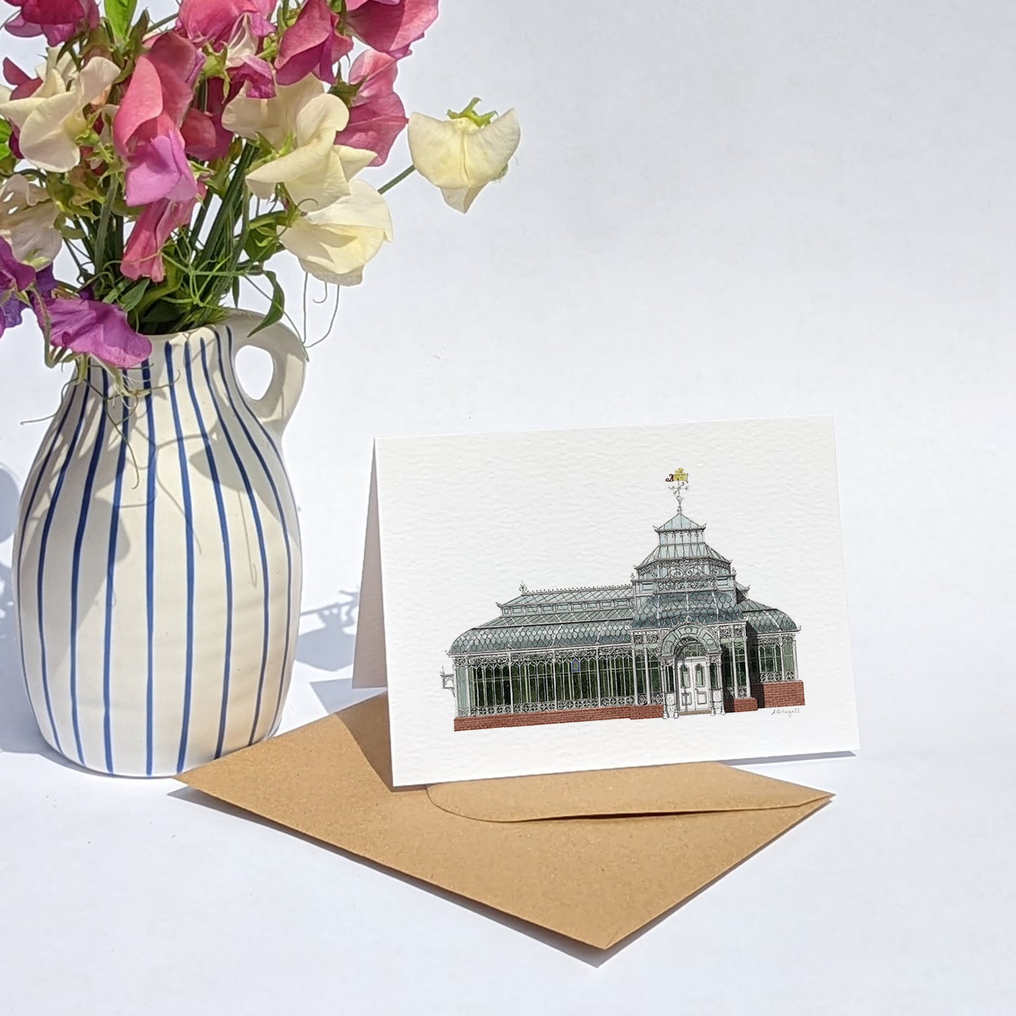 Forest Hill - The Conservatory at the Horniman Museum - Greeting card with envelope