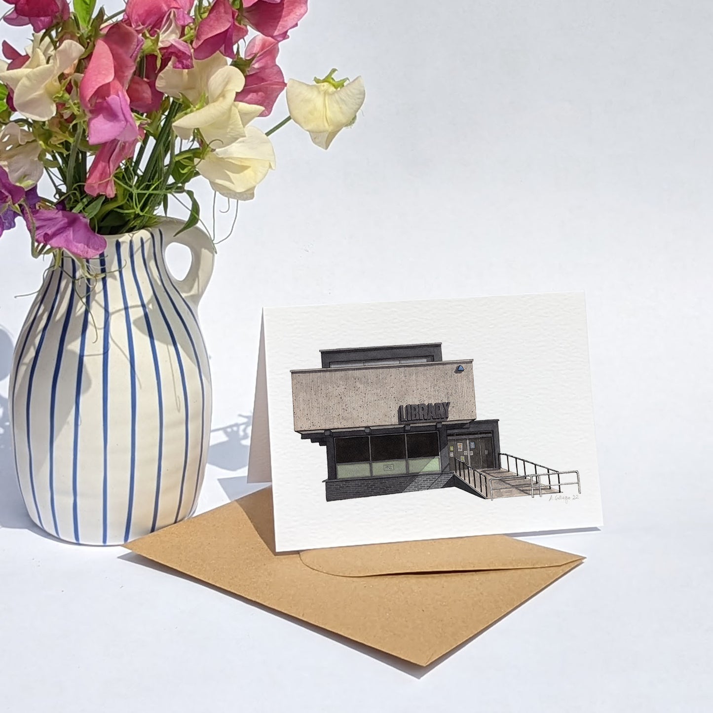 South Norwood - Library - Greeting card with envelope