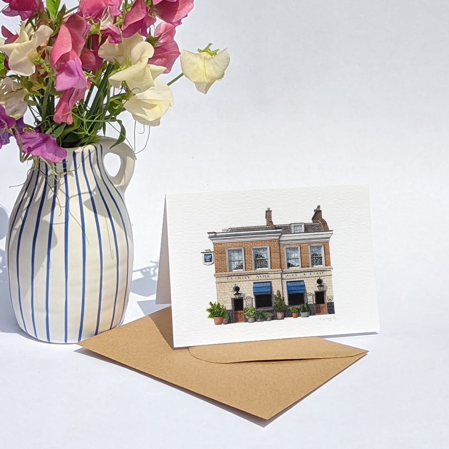 Brixton - Trinity Arms - Greeting card with envelope