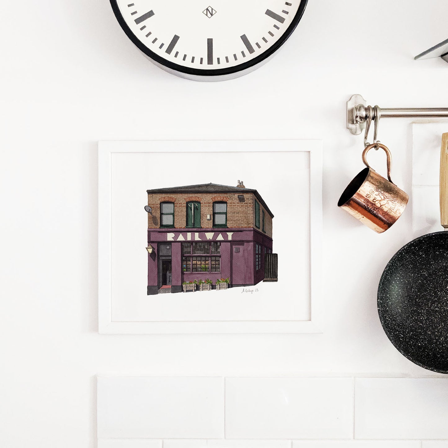 Tulse Hill - Railway Tavern Pub - Giclée Print (unframed) - West Norwood
