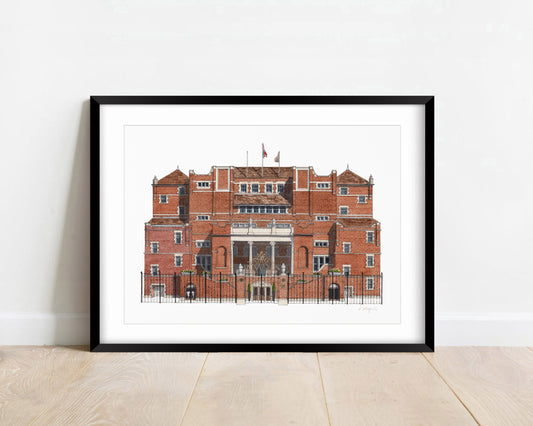 Oval - Oval Pavillion - Giclée Print (unframed) - Cricket Ground