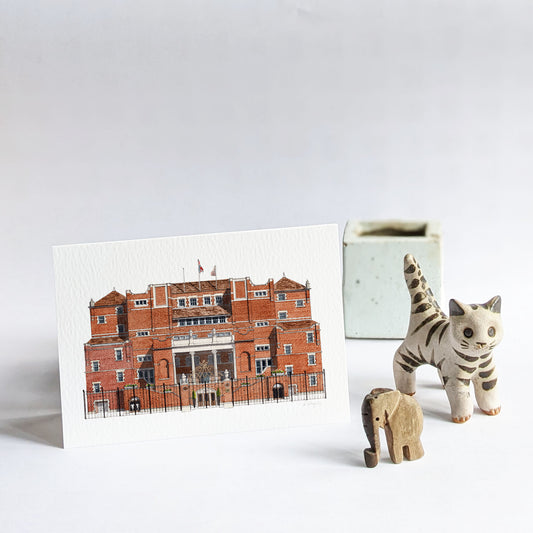 Oval - Oval Pavillion - Greeting card with envelope