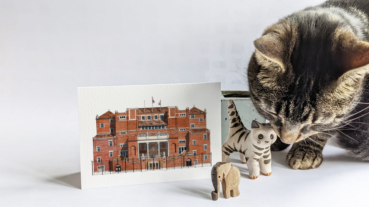 Oval - Oval Pavillion - Greeting card with envelope