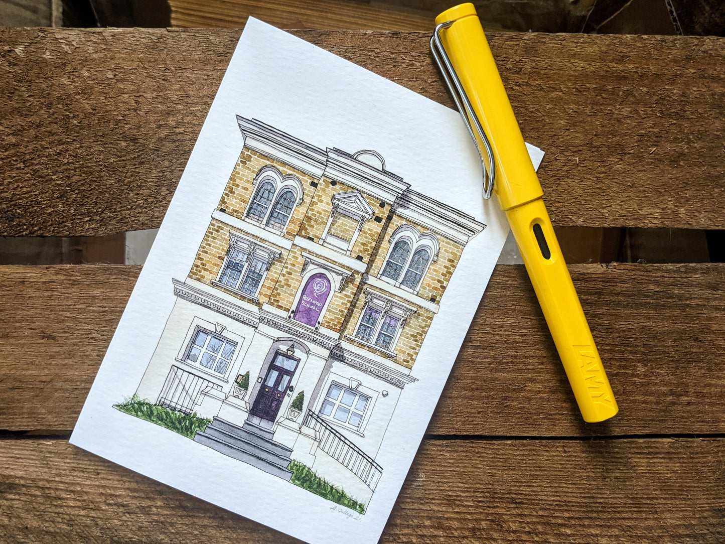 Tulse Hill - Rosemead Preparatory School - Greeting card with envelope - West Norwood