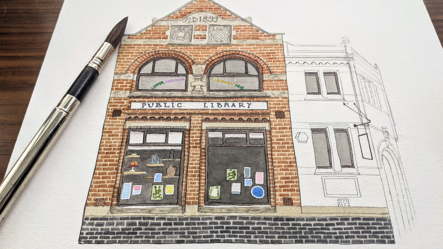 Crystal Palace - Upper Norwood Library Hub - Giclée Print (unframed)