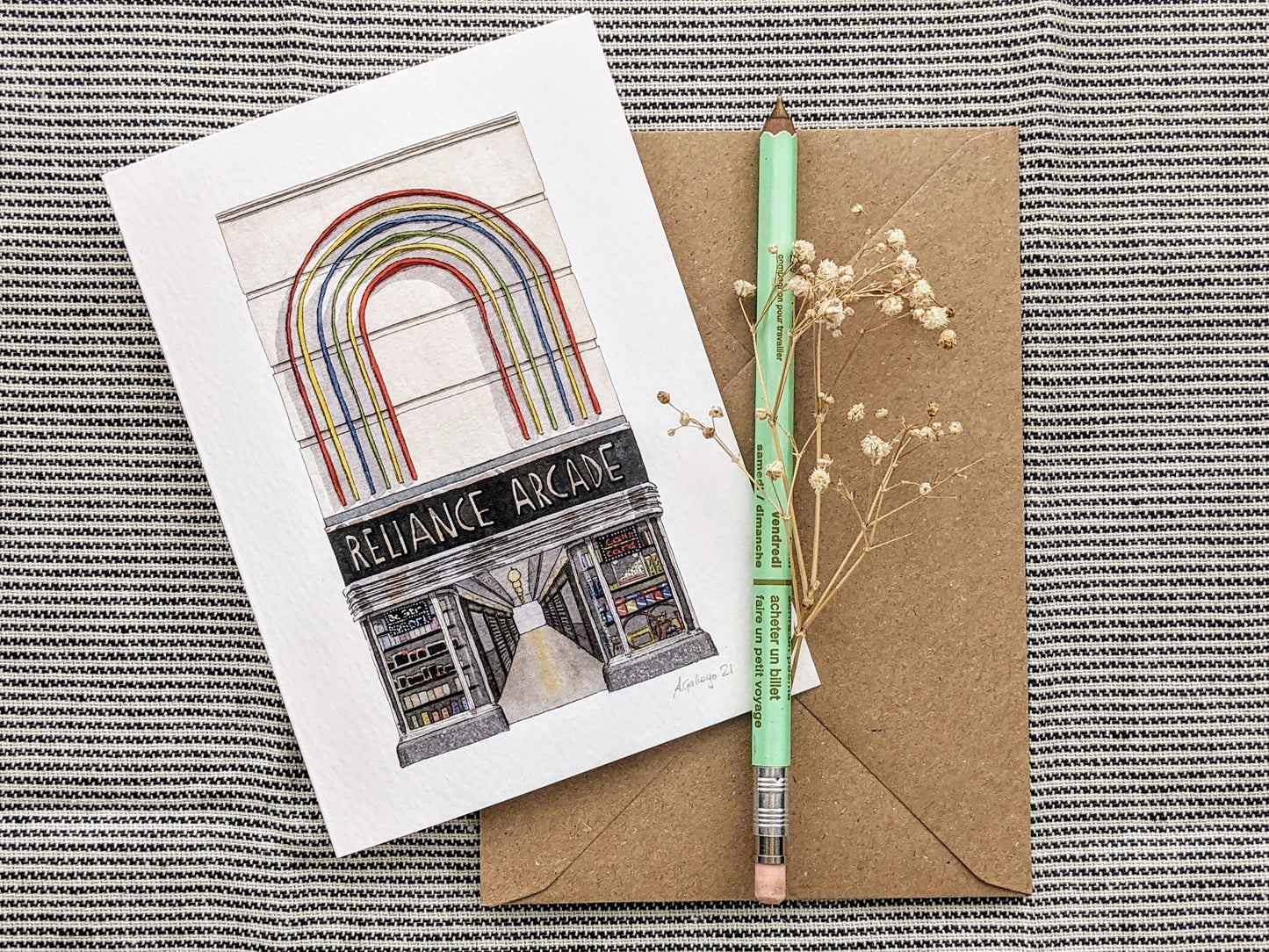 Brixton - Reliance Arcade - Greeting card with envelope
