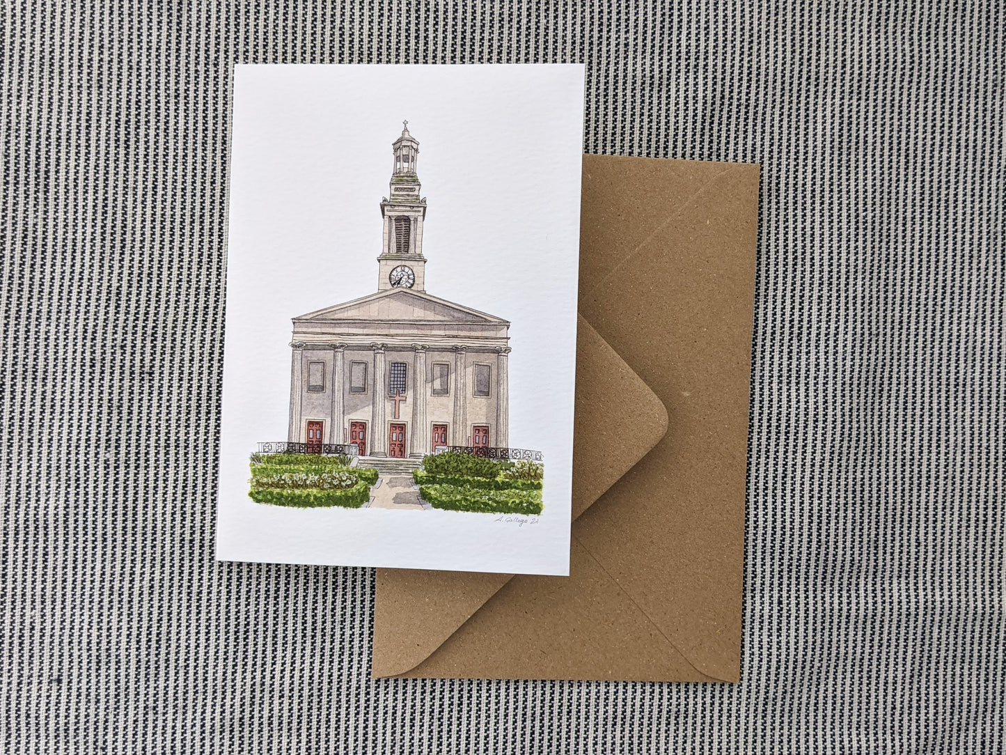 West Norwood - St Luke's Church - Greeting card with envelope