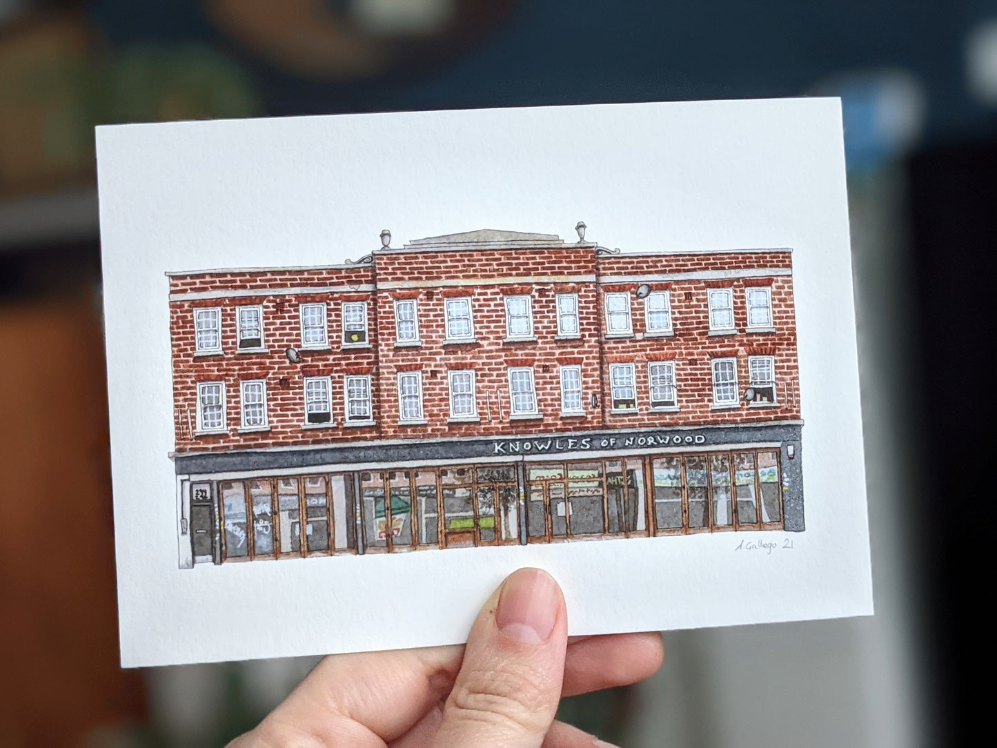 West Norwood - Knowles of Norwood - Greeting card with envelope - Tulse Hill