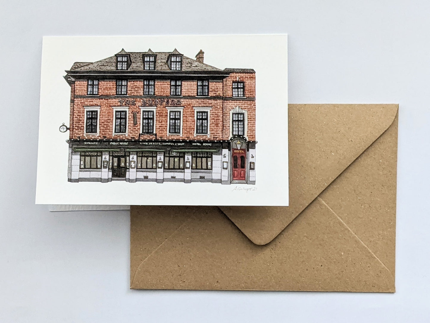 Balham - The Bedford - Greeting card with envelope