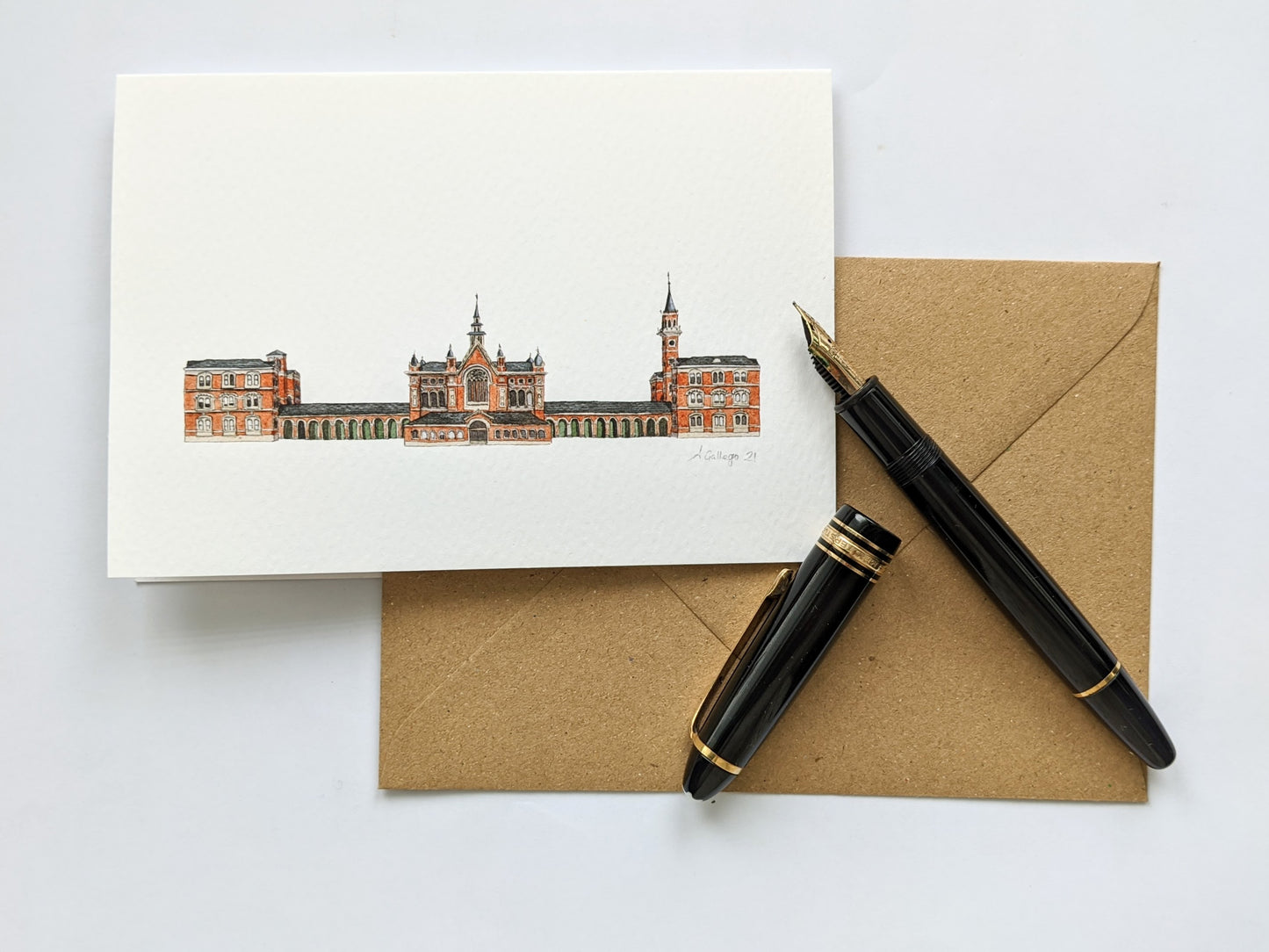 Dulwich College - Greeting card with envelope - Dulwich Village