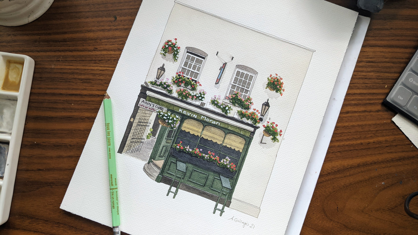 Belgravia - Nag's Head Pub - Greeting card with envelope - Knightsbridge