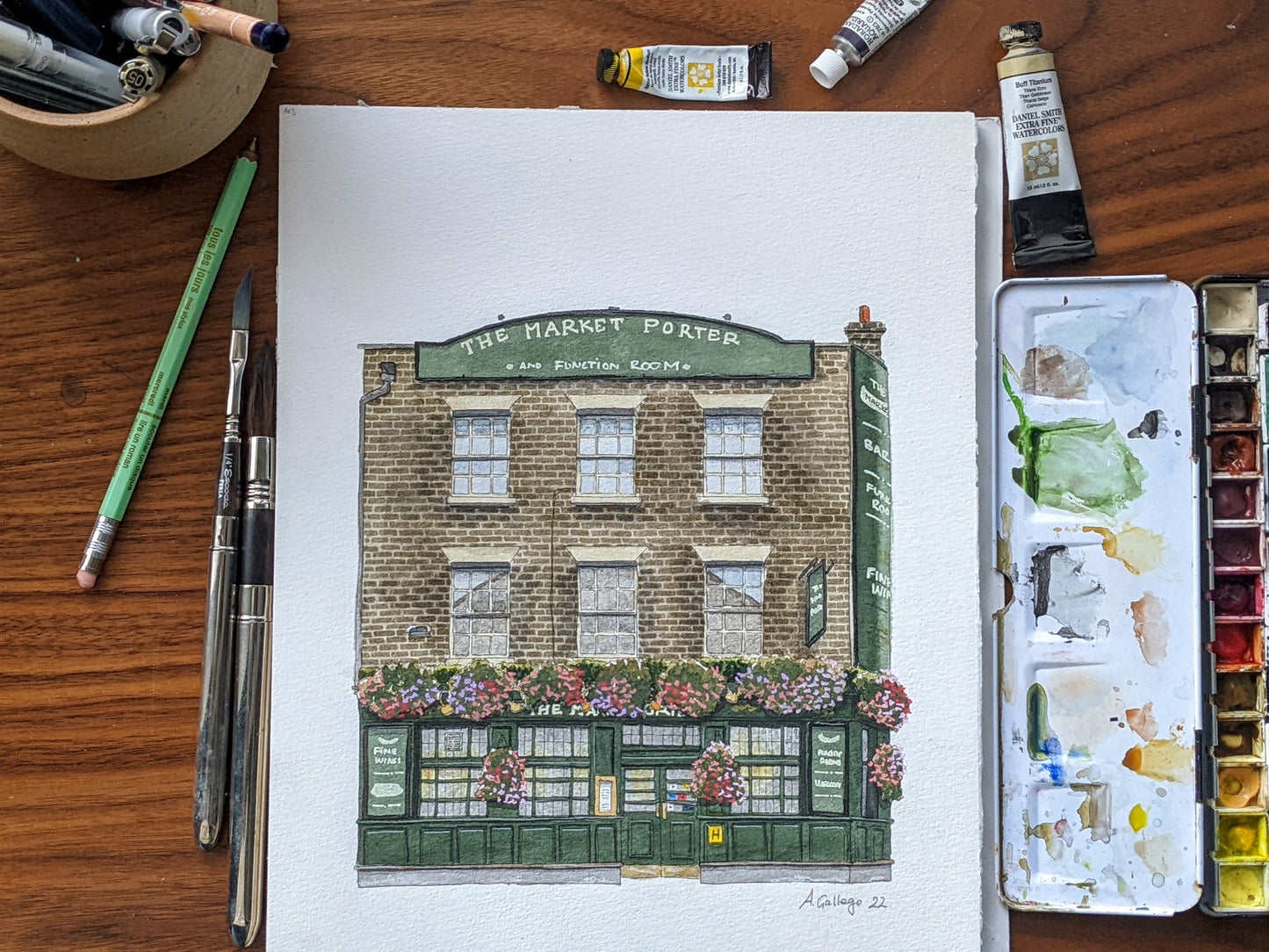 Borough - The Market Porter - Giclée Print (unframed)