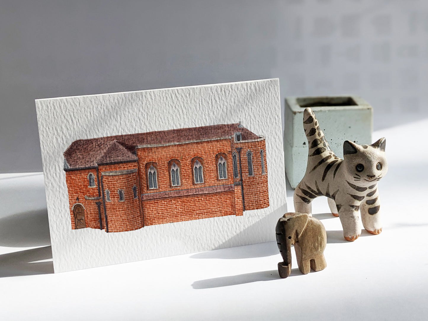 Central London - Fitzrovia Chapel - Greeting card with envelope