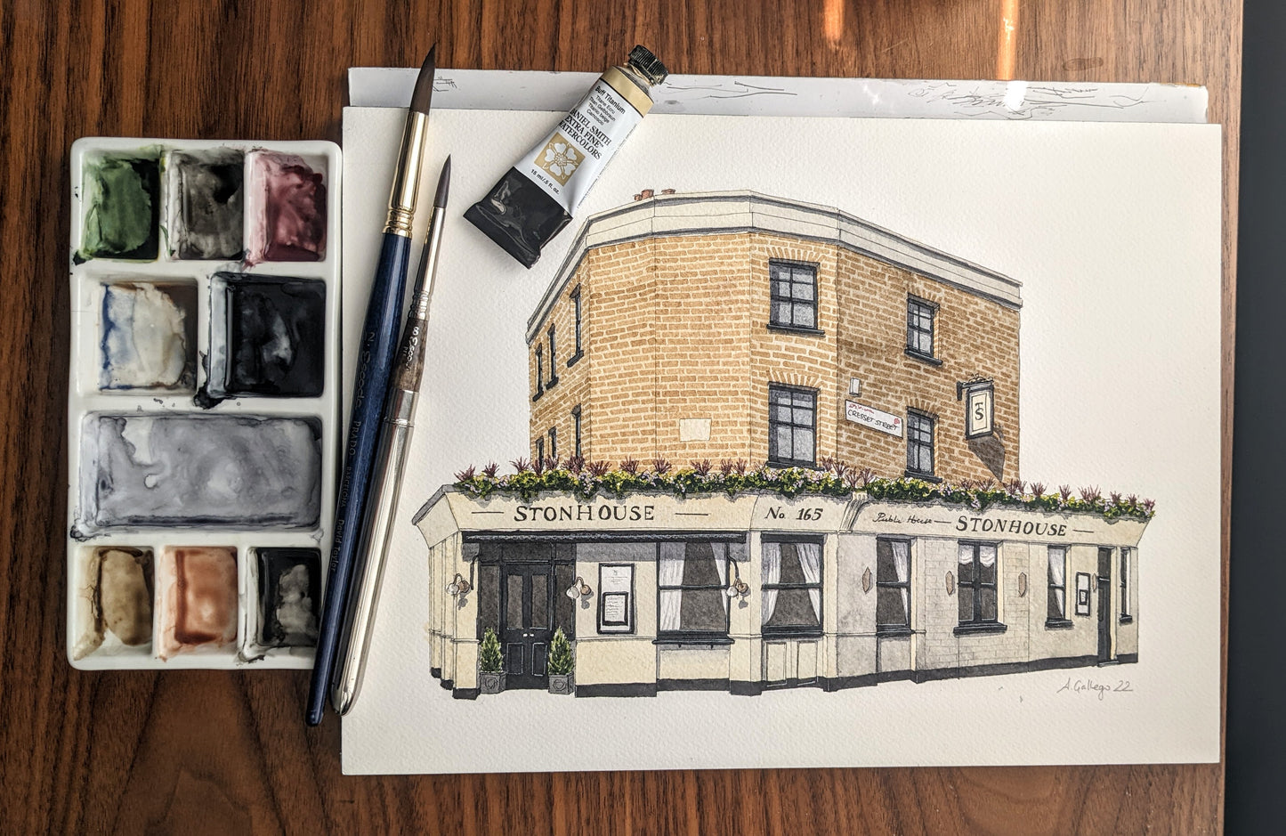 Clapham - The Stonhouse - Giclée Print (unframed)