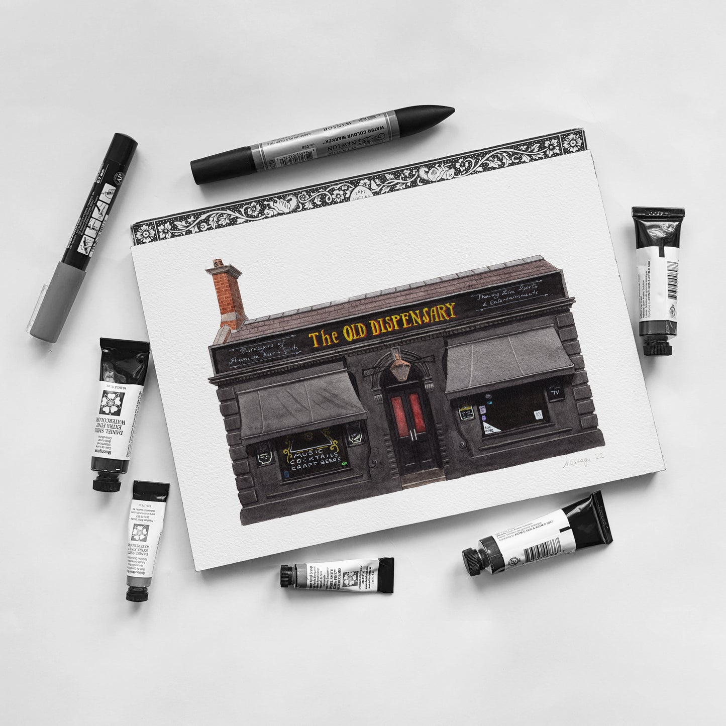 Camberwell - The Old Dispensary pub - Giclée Print (unframed)