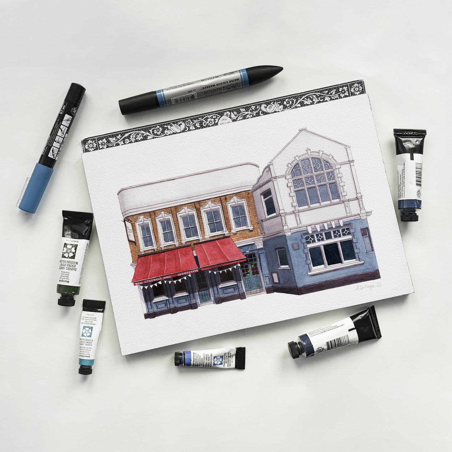 Camberwell - The Crooked Well pub - Giclée Print (unframed)