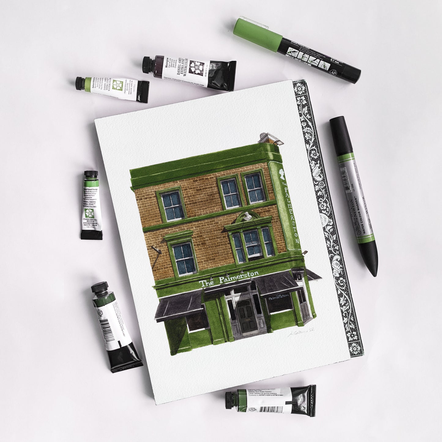 East Dulwich - The Palmerston - Greeting card with envelope
