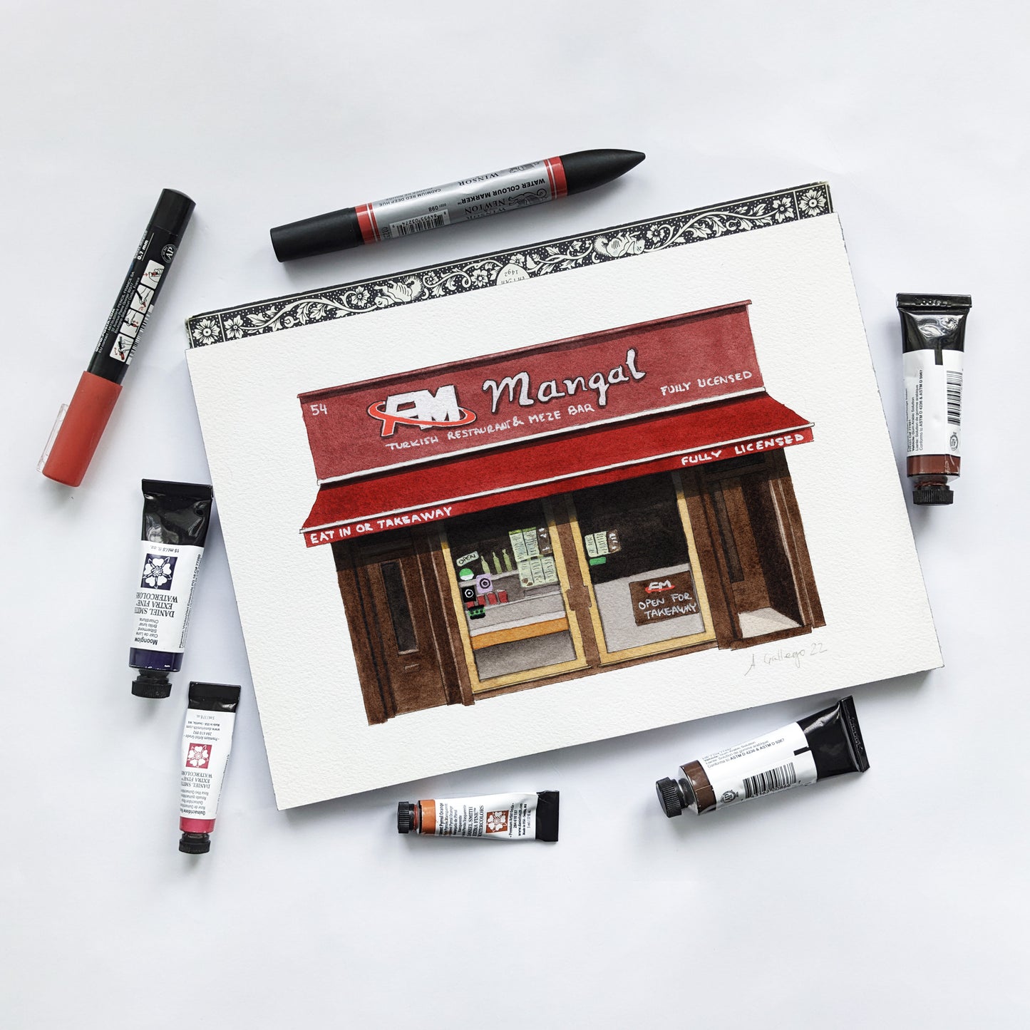 Camberwell - FM Mangal Turkish Restaurant - Giclée Print (unframed)