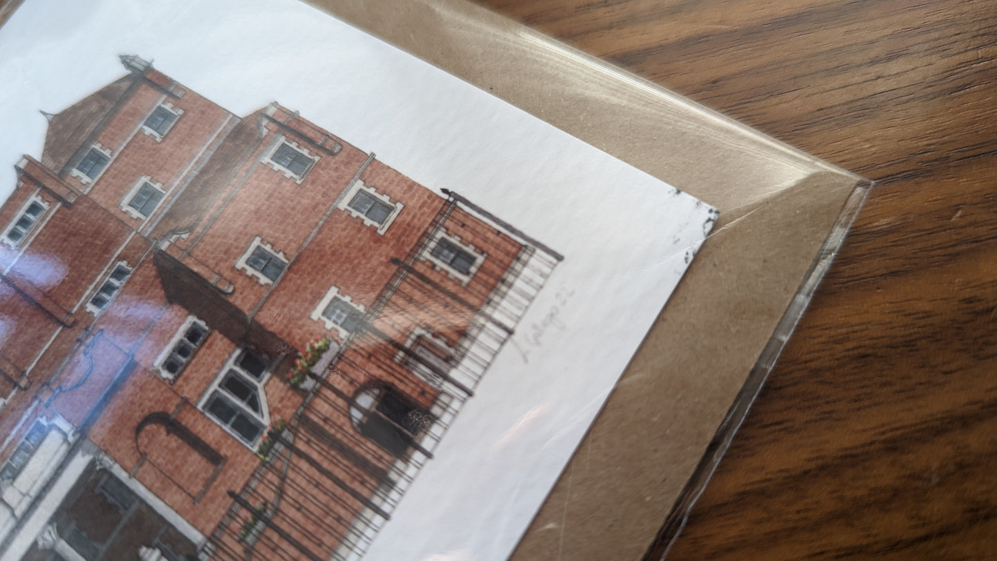 SECONDS - Oval Pavilion - Greeting card with envelope