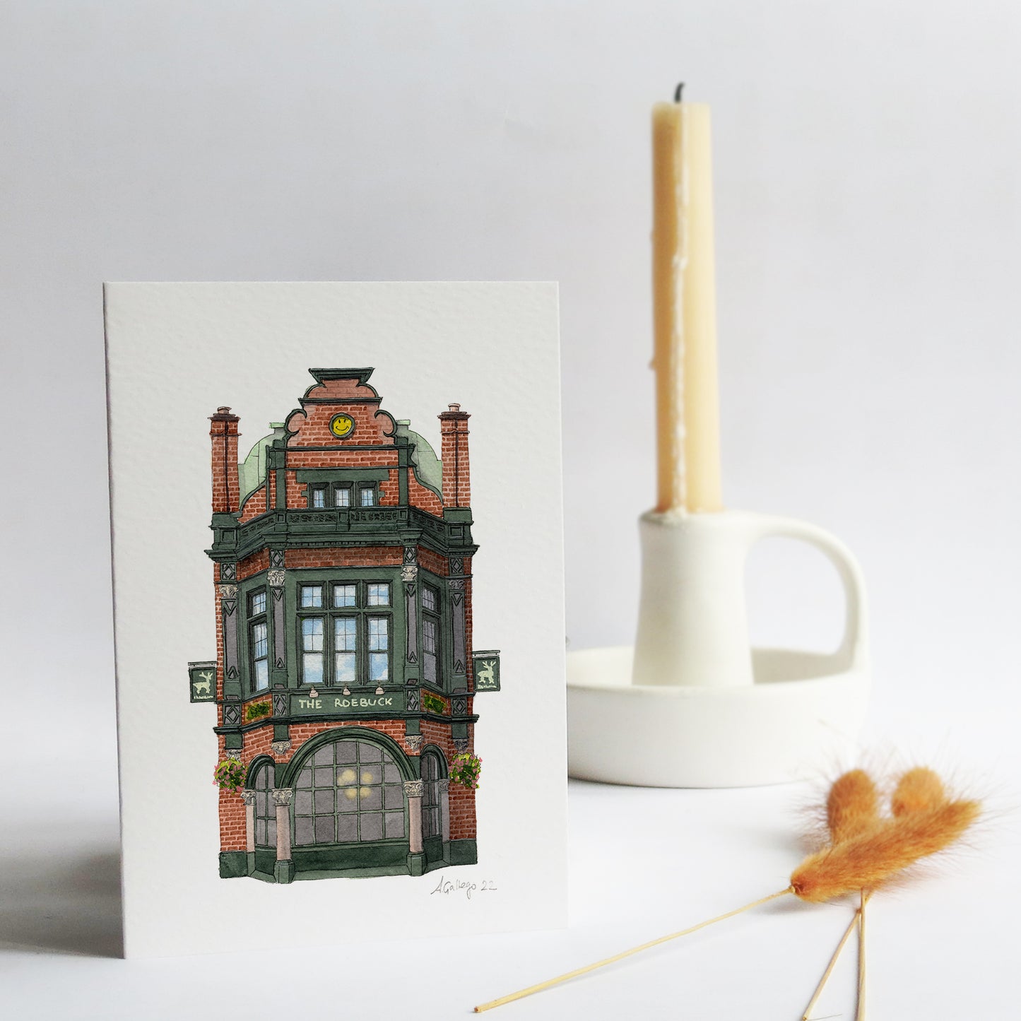 Borough - The Roebuck - Greeting card with envelope