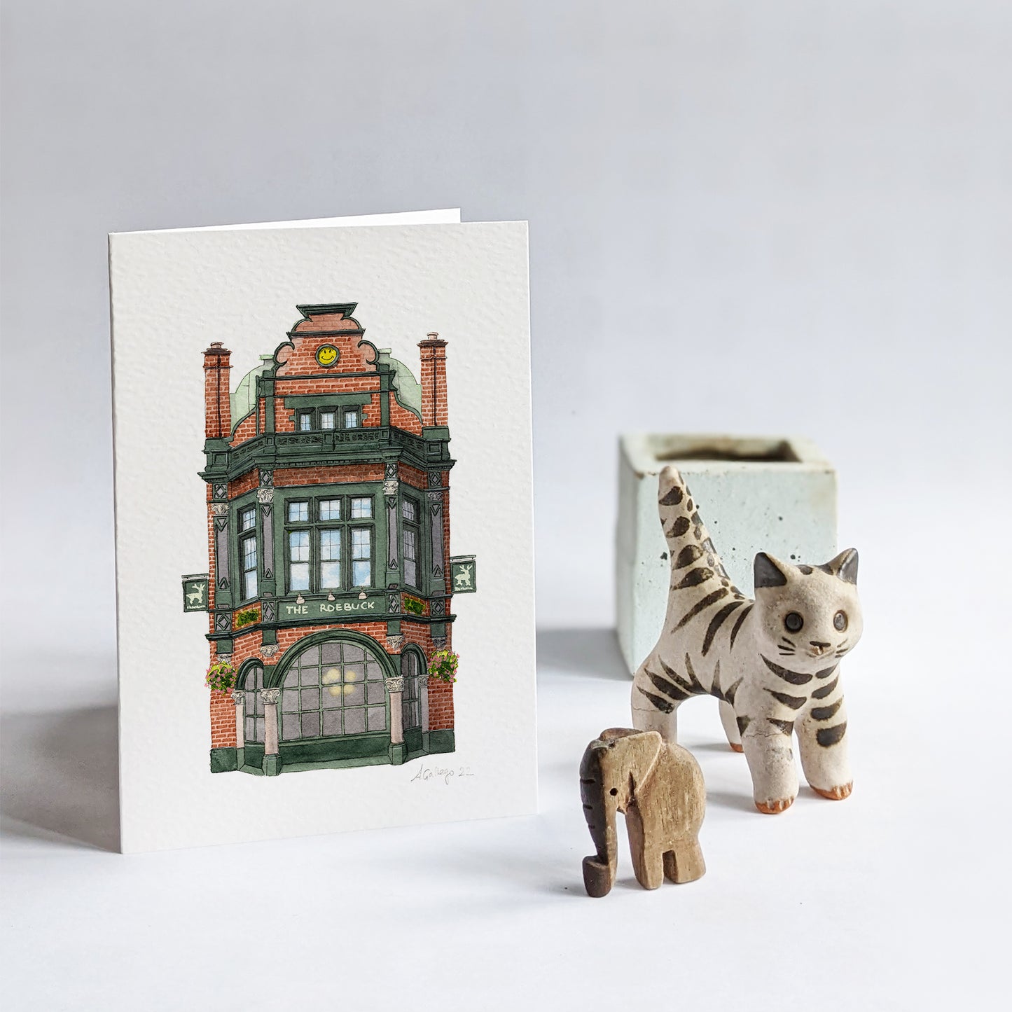Borough - The Roebuck - Greeting card with envelope
