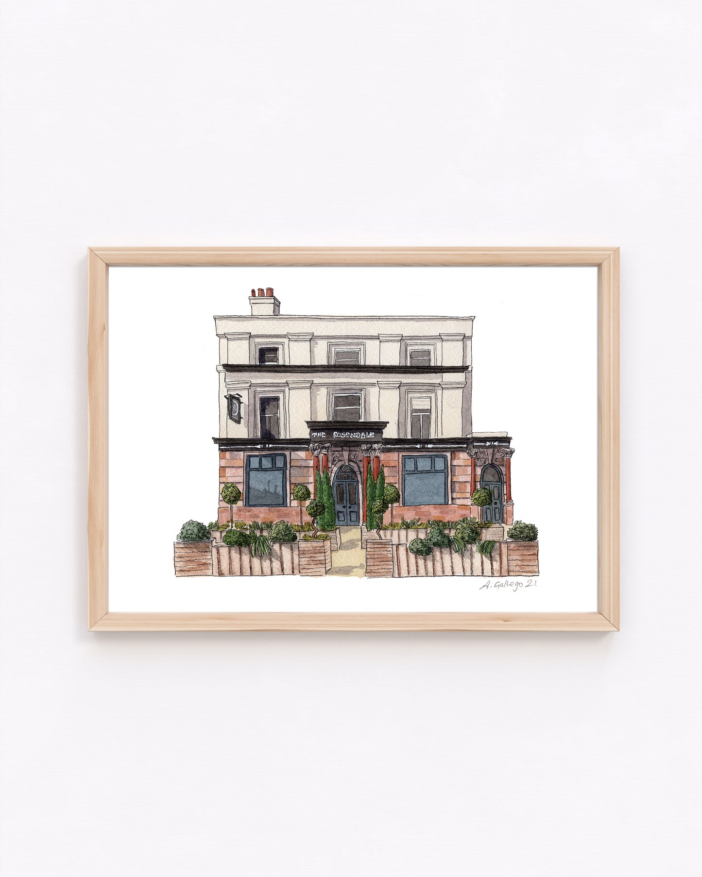 OUTLET - West Dulwich - The Rosendale Pub (OLD VERSION 2021) - Giclée Print (unframed)