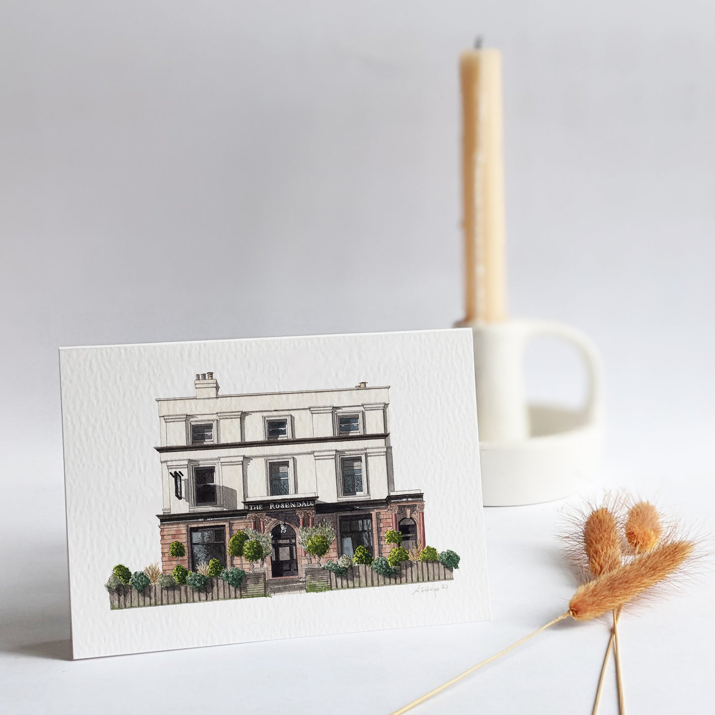 West Dulwich - The Rosendale Pub (NEW) - Greeting card with envelope