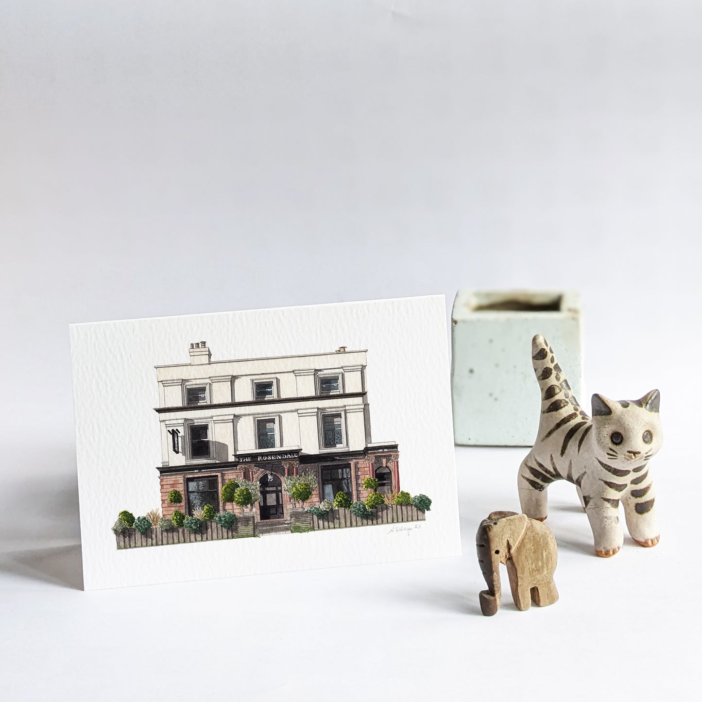 West Dulwich - The Rosendale Pub (NEW) - Greeting card with envelope