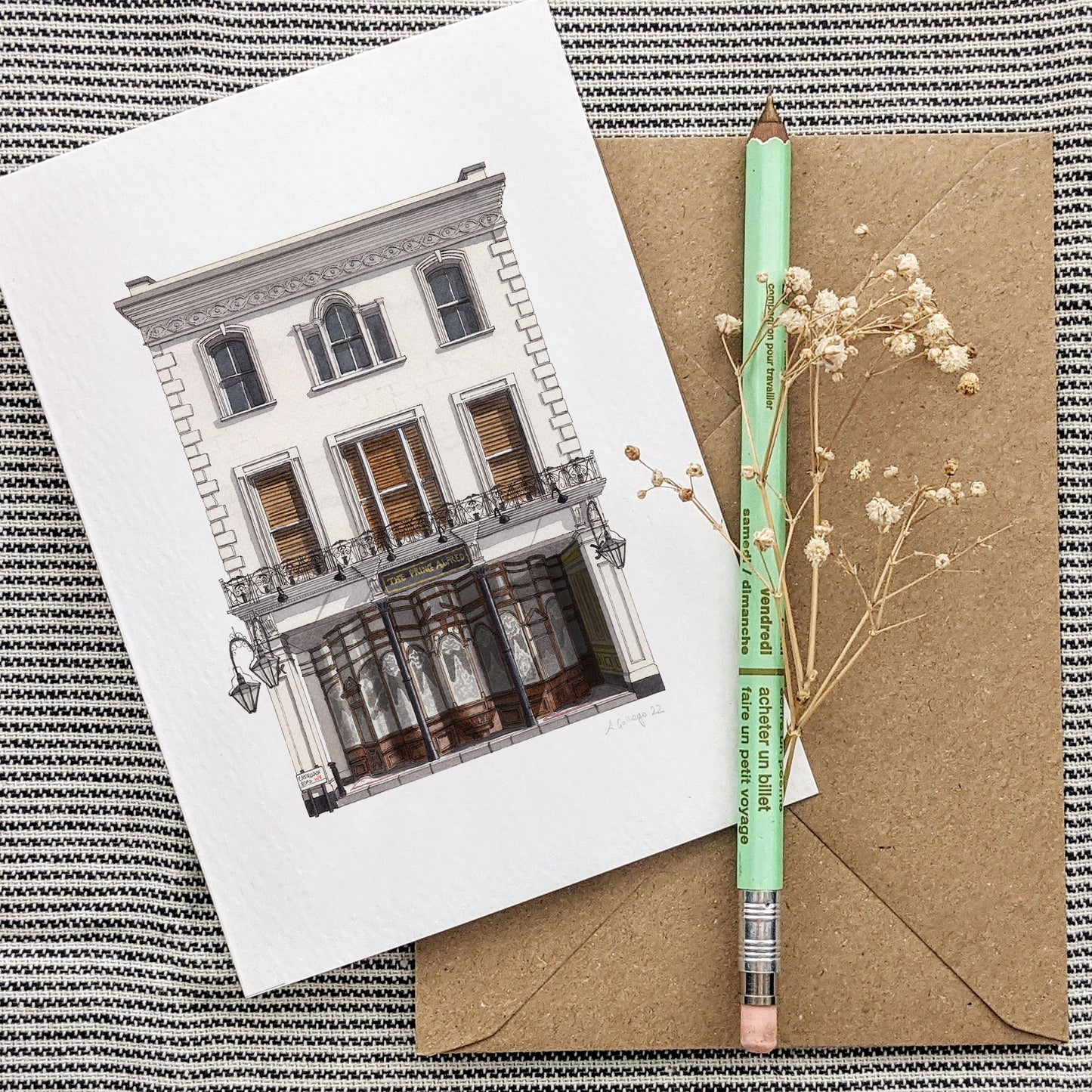 Maida Vale - The Prince Alfred - Greeting card with envelope
