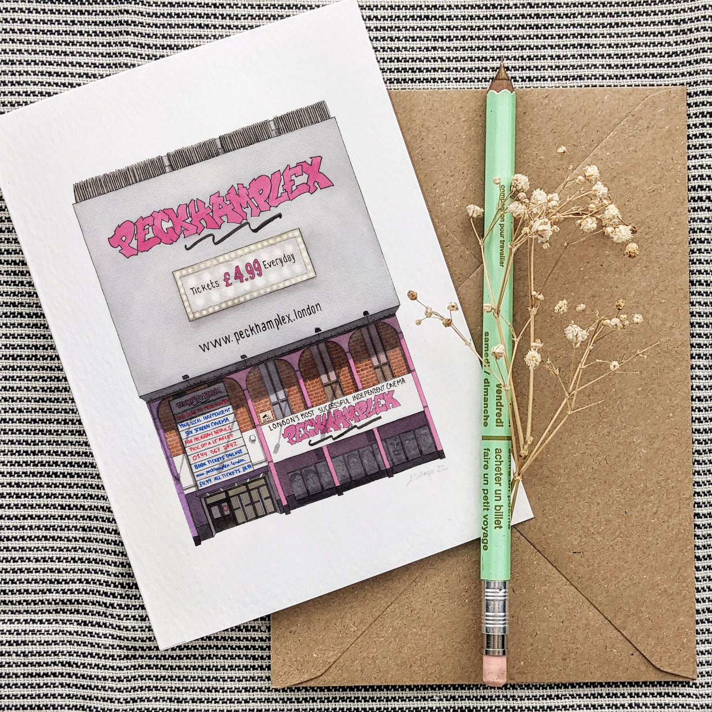 Peckham - Peckhamplex - Greeting card with envelope