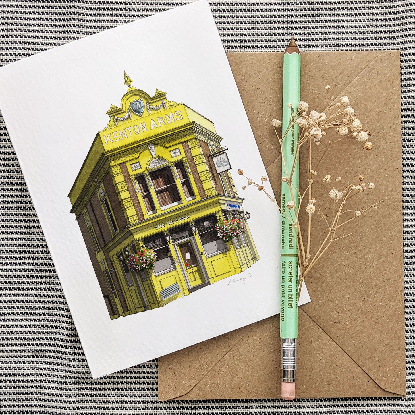 Hackney - The Kenton - Greeting card with envelope - Homerton