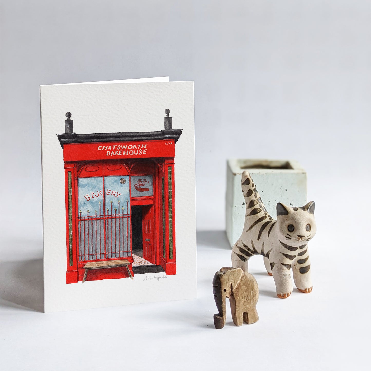 Crystal Palace - Chatsworth Bakehouse - Greeting card with envelope