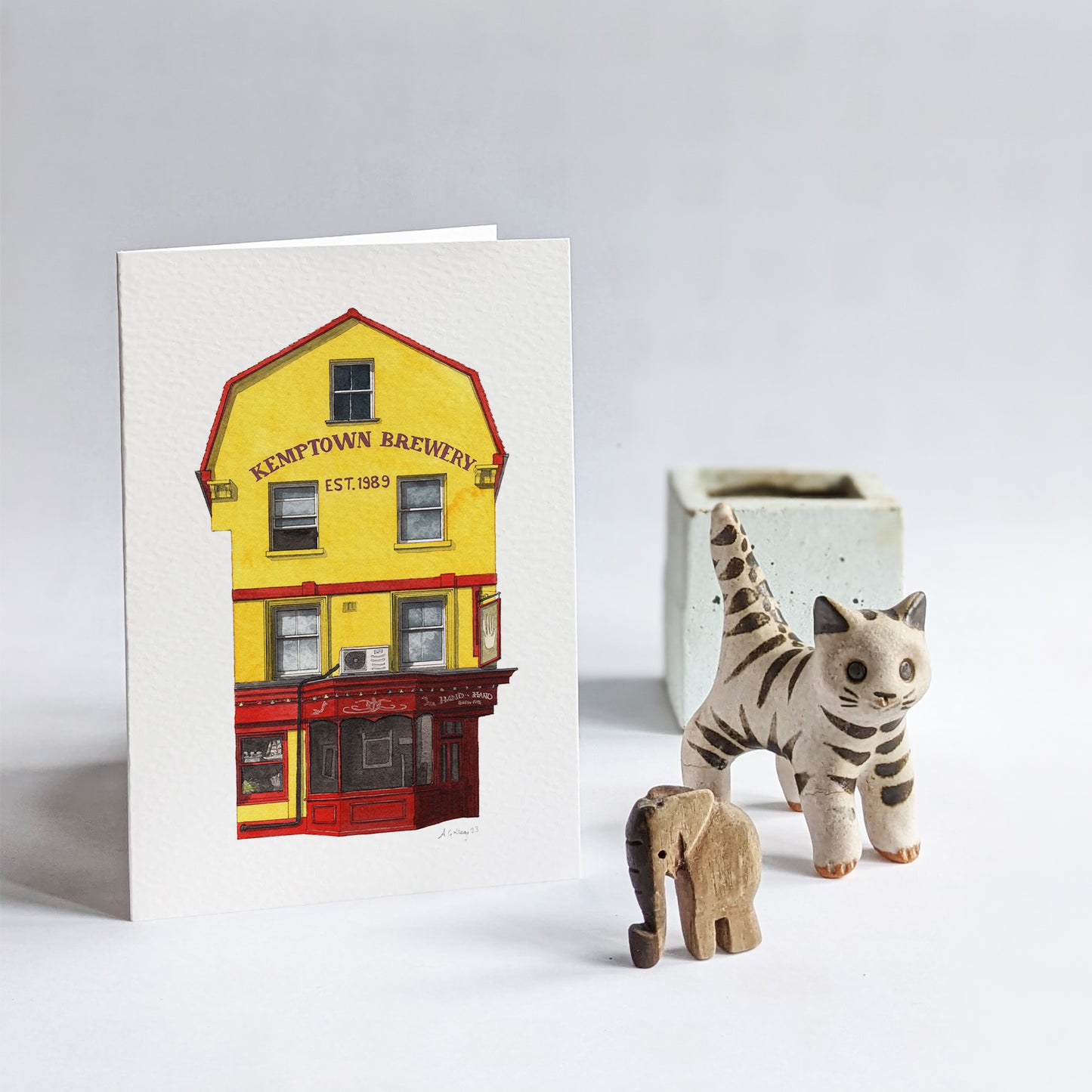 Brighton - The Hand in Hand - Greeting card with envelope - Kemptown