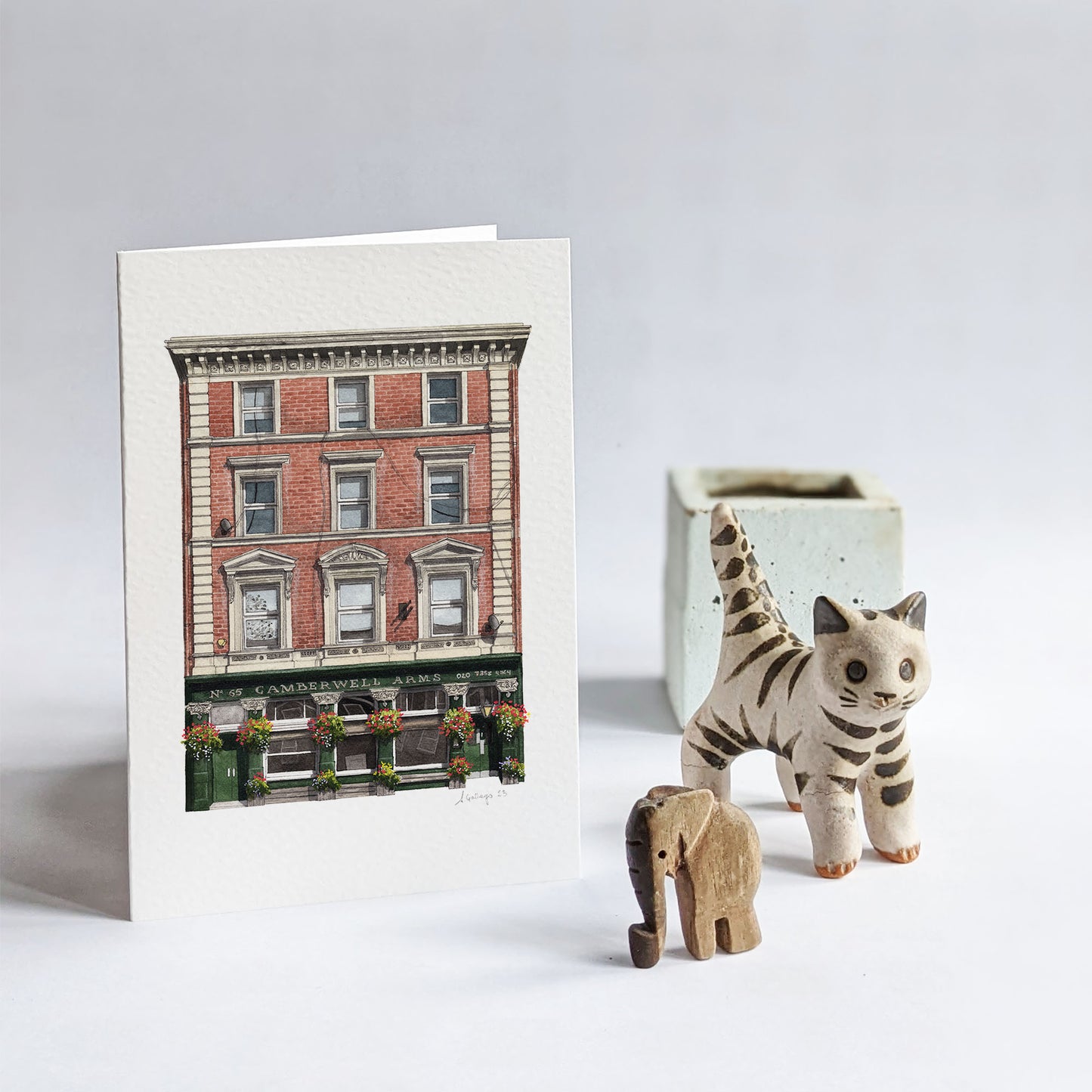 Camberwell - The Camberwell Arms - Greeting card with envelope