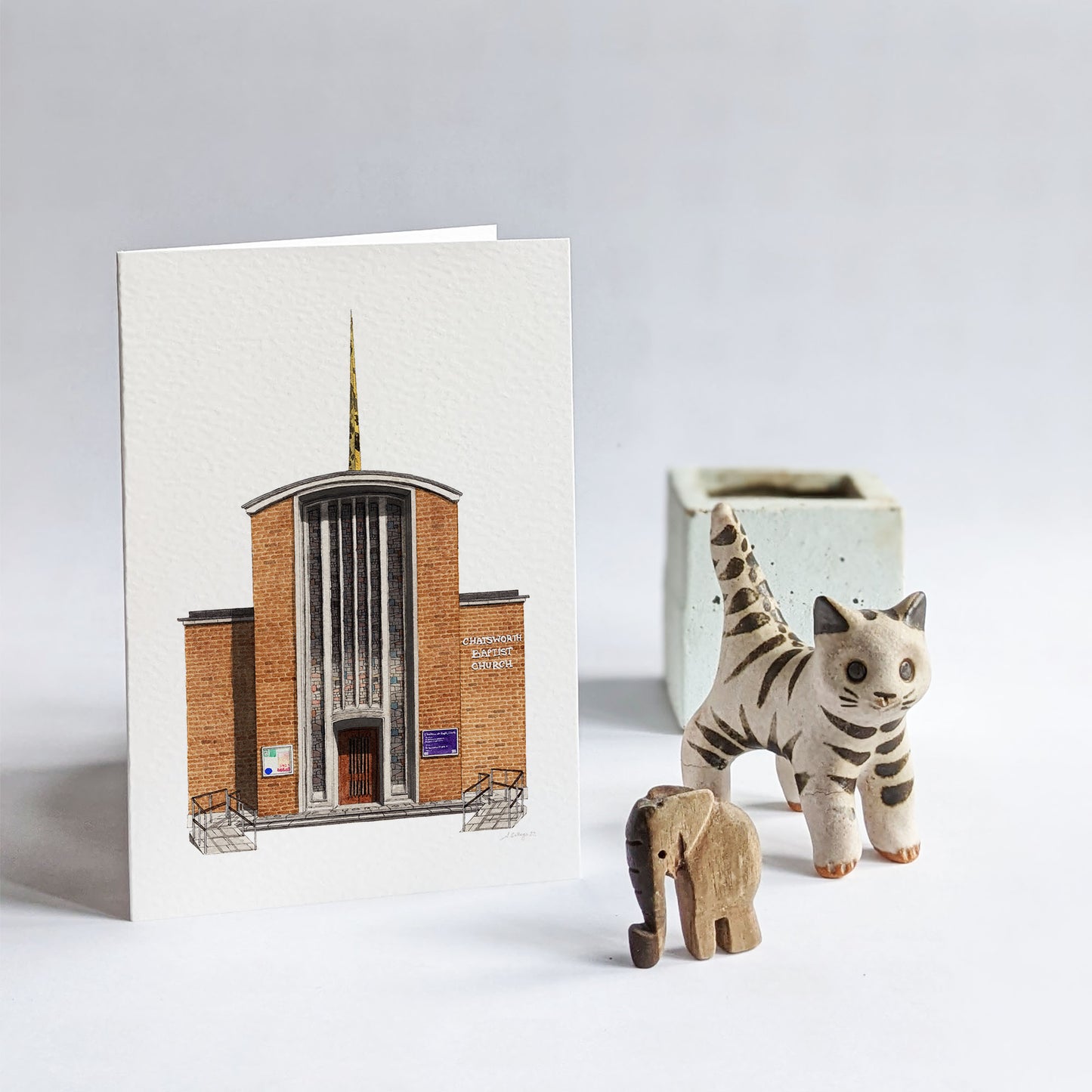 West Norwood - Chatsworth Baptist Church - Greeting card with envelope