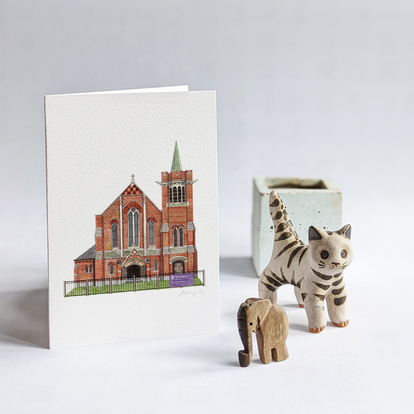 Tulse Hill - Rosemead Pre-Preparatory School - Greeting card with envelope - West Norwood