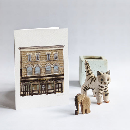Brixton - Effra Hall Tavern pub - Greeting card with envelope