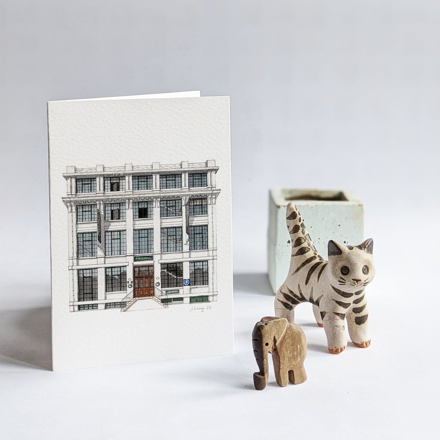 West Dulwich - Parkhall Business Centre - Greeting card with envelope