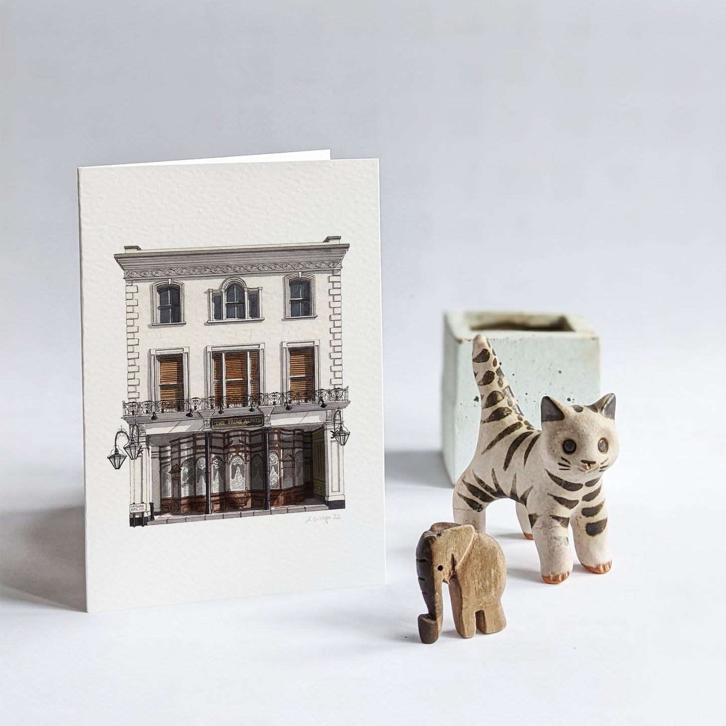 Maida Vale - The Prince Alfred - Greeting card with envelope