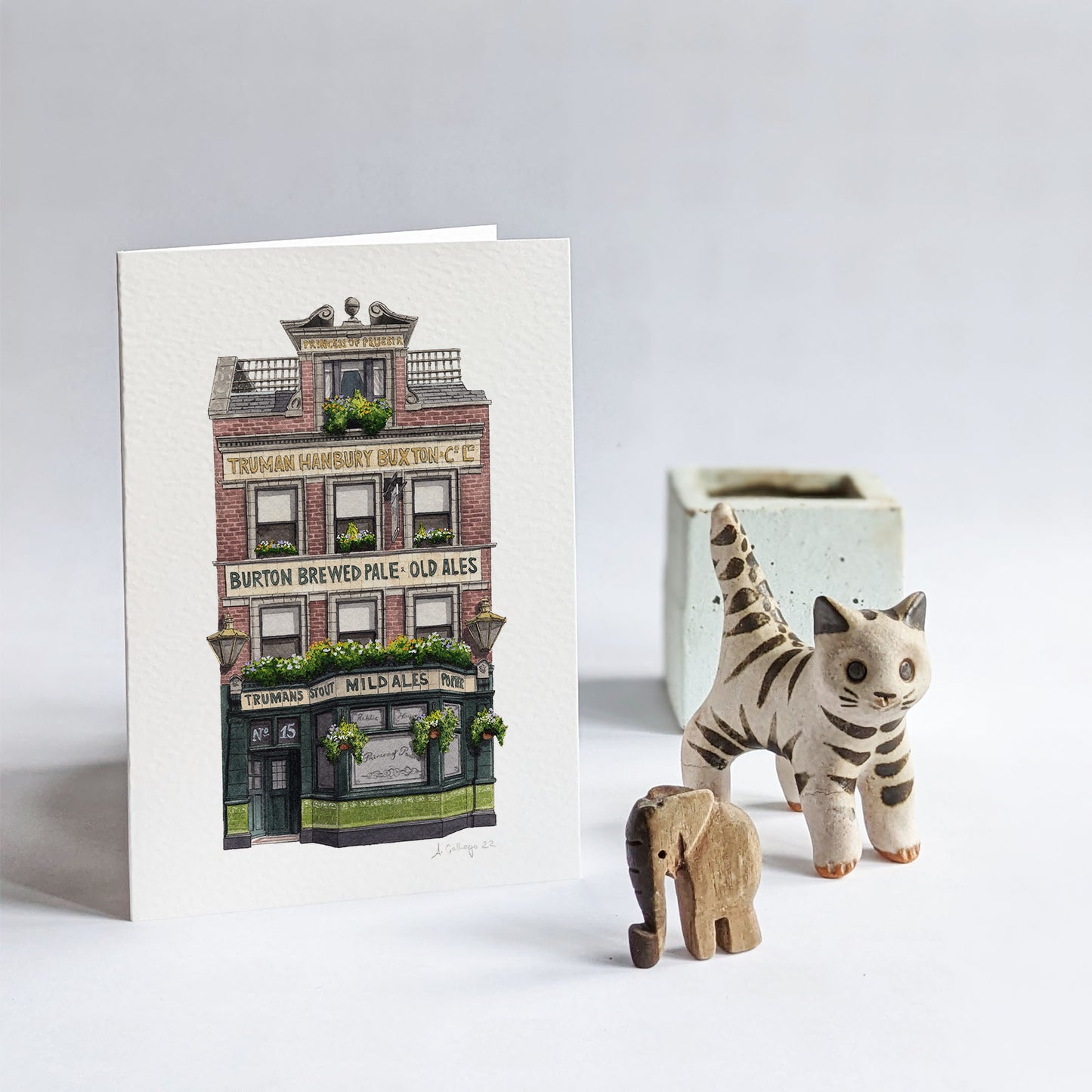 Tower Bridge - Princess of Prussia - Greeting card with envelope