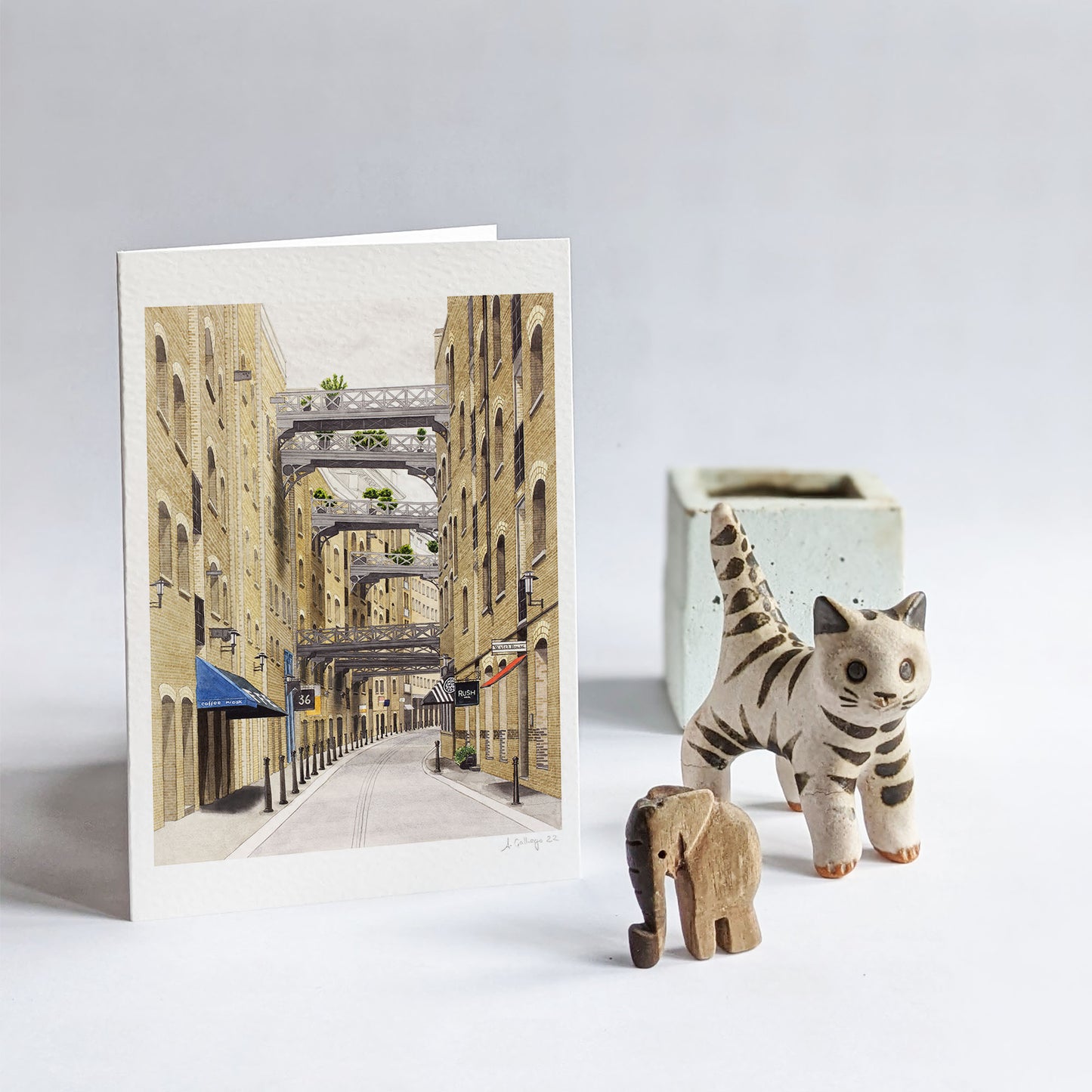 Bermondsey - Shad Thames - Greeting card with envelope