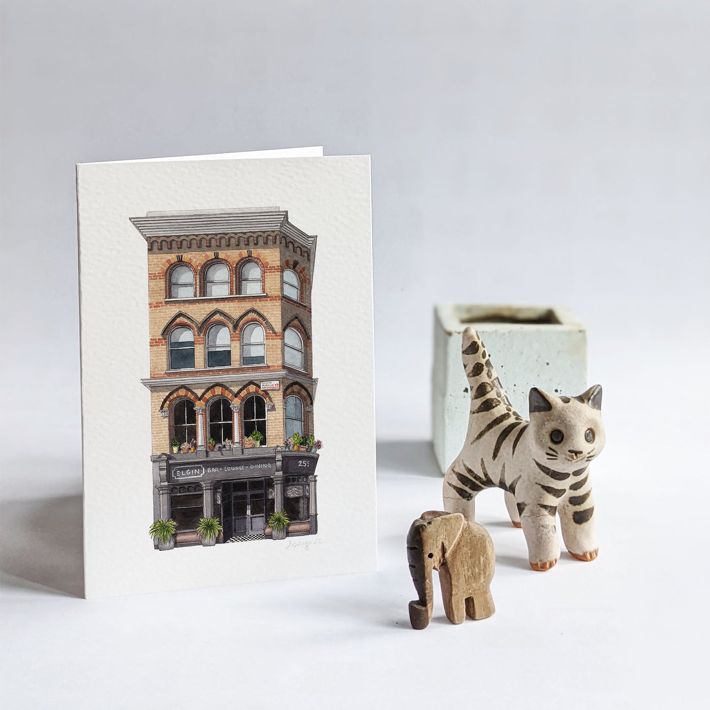 Maida Vale - The Elgin - Greeting card with envelope