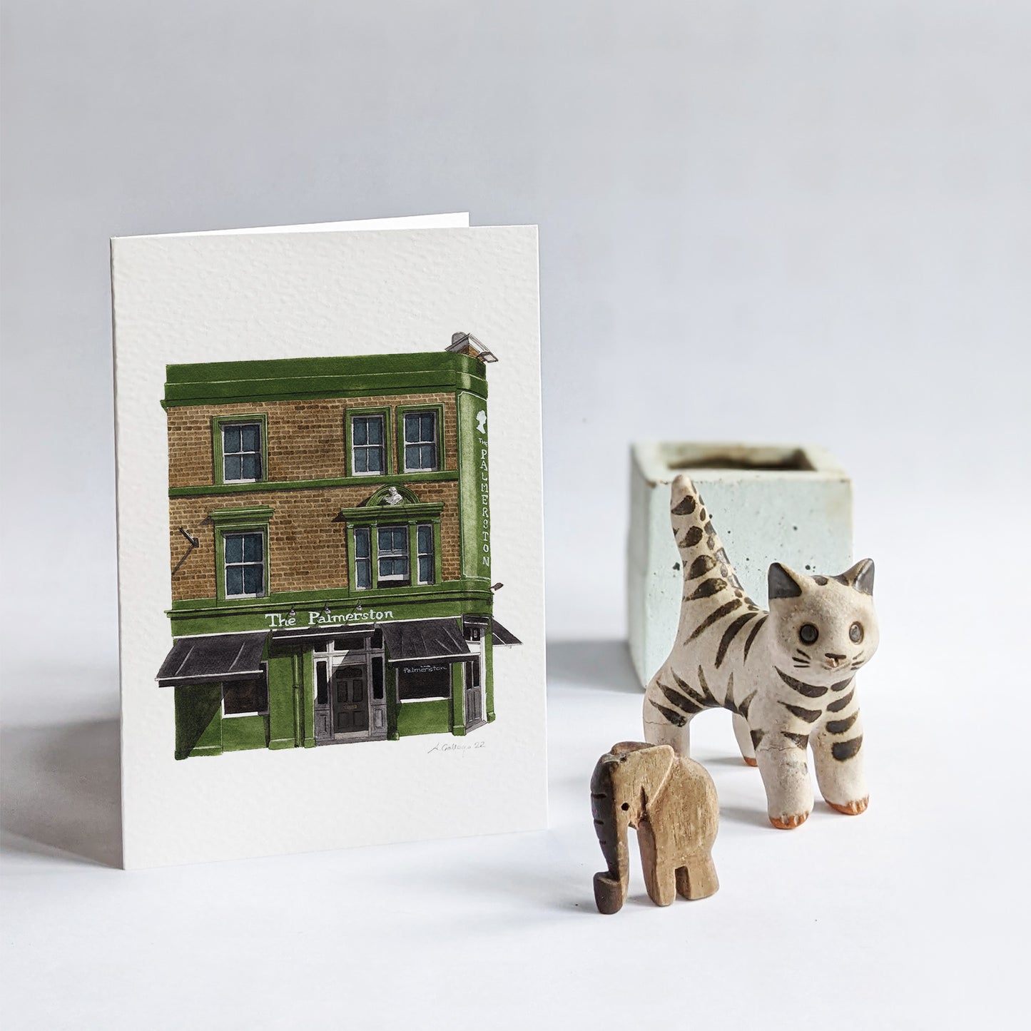 East Dulwich - The Palmerston - Greeting card with envelope