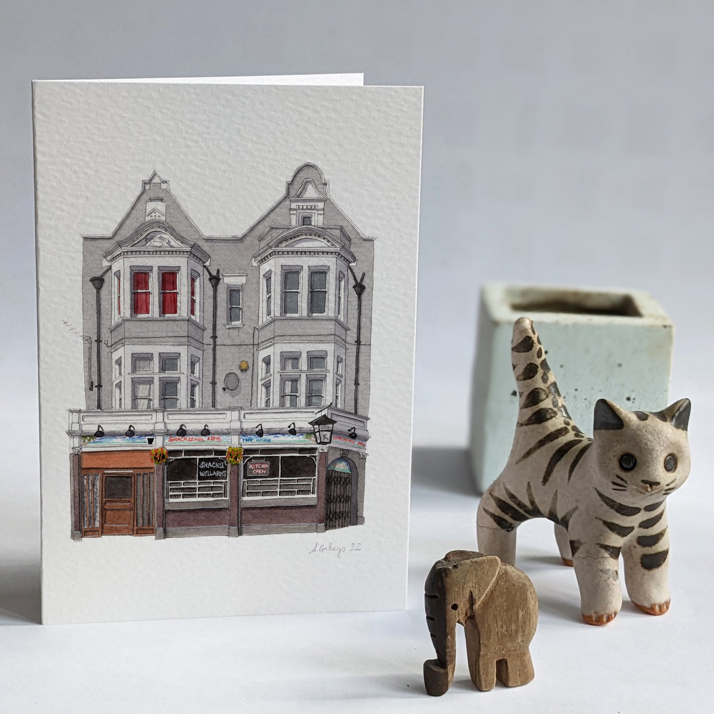 Dalston - Shacklewell arms - Greeting card with envelope - Hackney