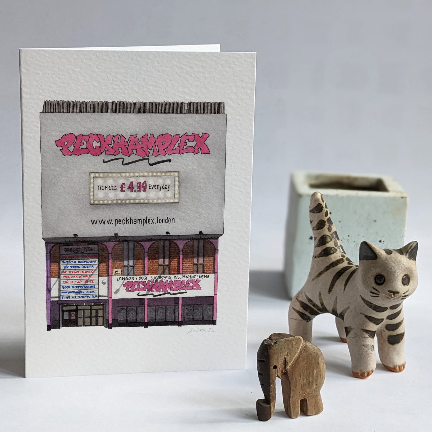 Peckham - Peckhamplex - Greeting card with envelope