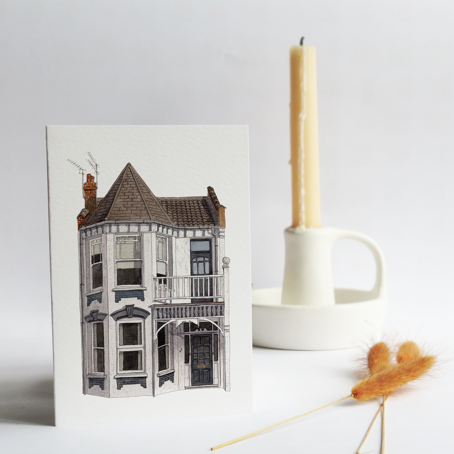 Personalised watercolour House Portrait - custom painting - original artwork