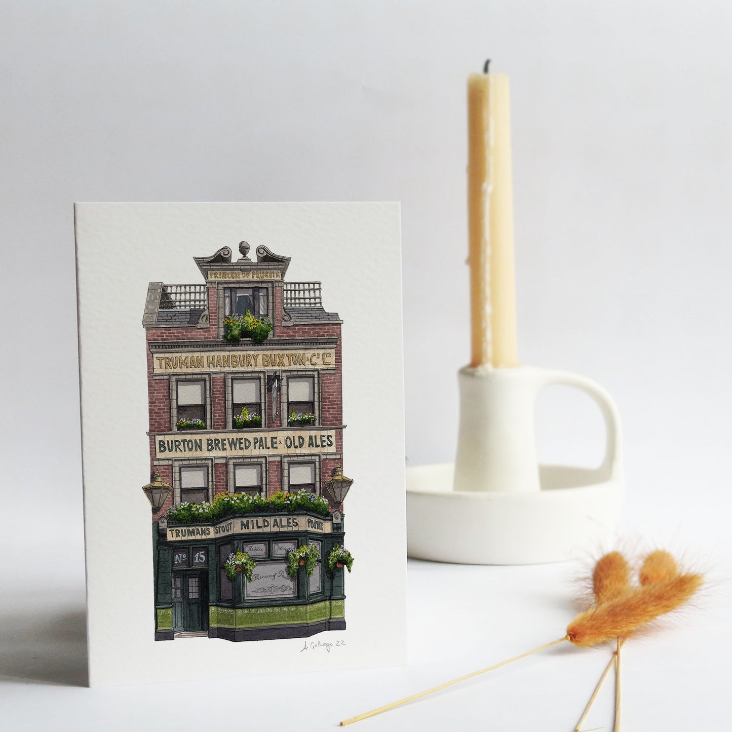 Tower Bridge - Princess of Prussia - Greeting card with envelope