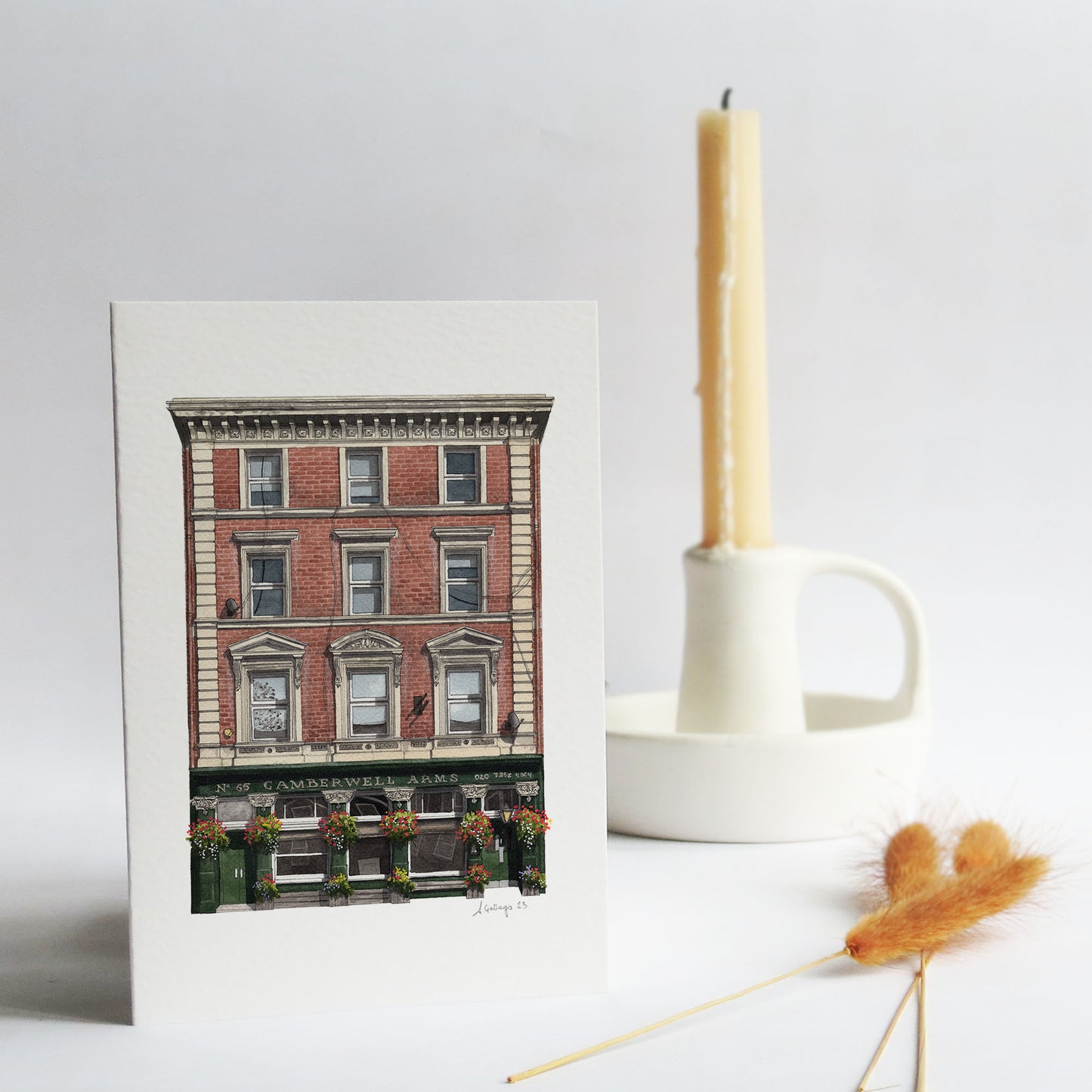 Camberwell - The Camberwell Arms - Greeting card with envelope